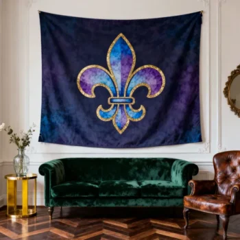 Custom Retro 70s Groovy 100d Polyester Fabric Vintage Hippie Decor Tapestry