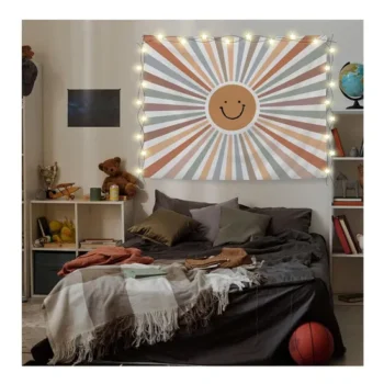 Custom Soft Polyester Christmas Tapestry Art for Wall Hanging Home Decoration Festive