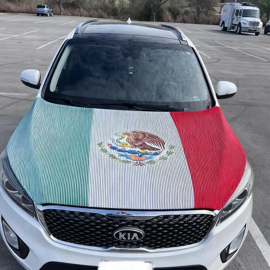 Custom Spandex Fabric Auto Hood Shield Protection Car Hood Cover