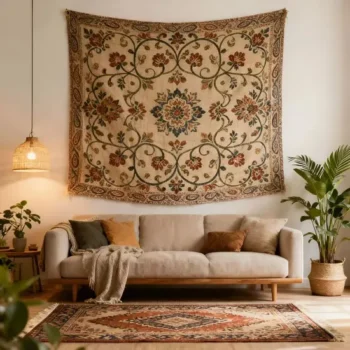 Custom Vintage Boho Peach Skin Fabric Bohemian Decor Wholesale Tapestry
