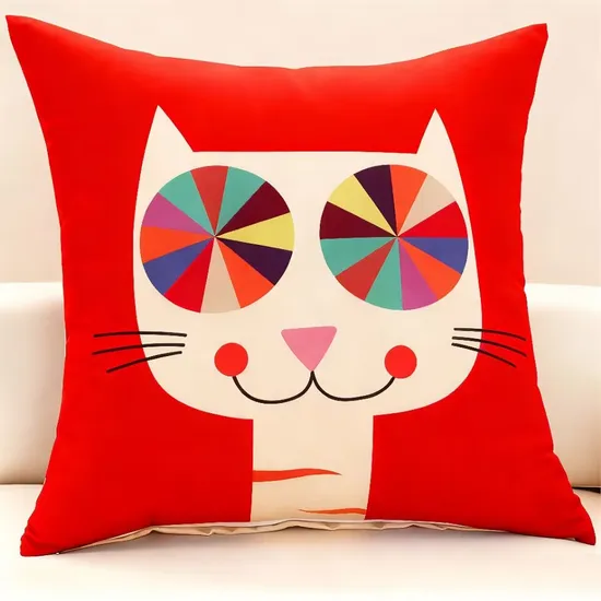 Custom Vintage Peach Skin Fabric Throw Pillow Cases for House Decor