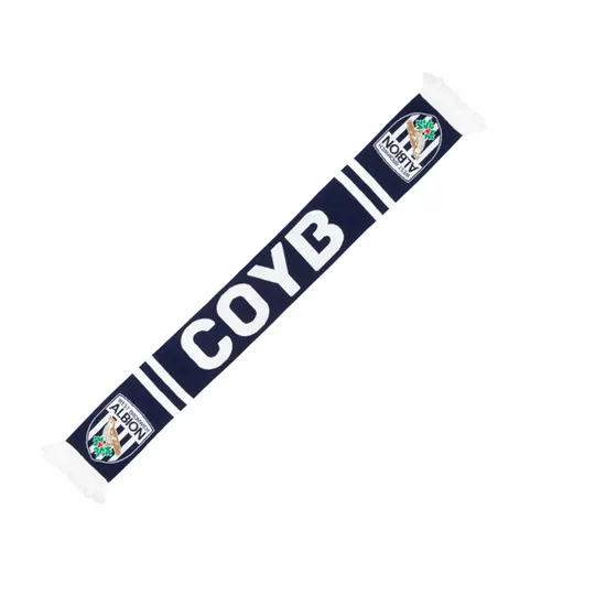 Customized Design Knitted Jacquard Embroidery Scarf for Fans Quality Product Winter