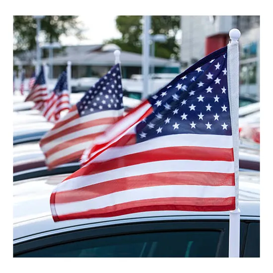 Decoration Cheap Custom High Quality Outdoor 12X18inch Full Color Printing Car Flag