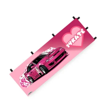 Decoration Custom Design Photo Color Double Sided Cartoon Nobori Flag Stand Hot Selling Display