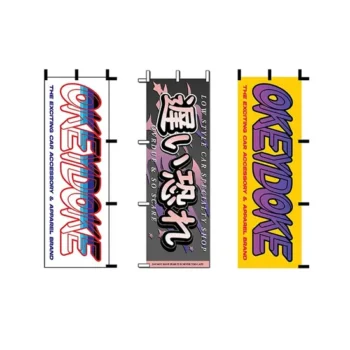 Decoration Custom Design Photo Color Double Single Cartoon Nobori Flag Stand Hot Selling Display Figure Table Stand