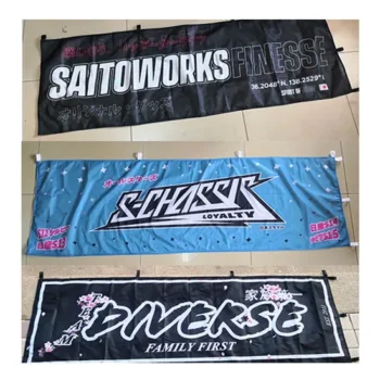 Decoration Custom Design Photo Color Nobori Flag Stand Hot Selling Display Figure Campaign Table Stand