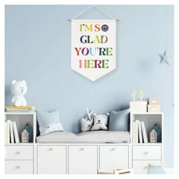 Decoration Custom Logo Canvas Pennant Banner Cloth Advertising Display of Any Size Custom Blank Wall Hang Flag