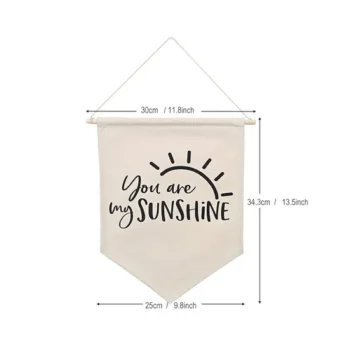 Decoration Custom Logo Canvas Pennant Banner Cloth Wall Advertising Display of Any Size Custom Wall Hang Flag