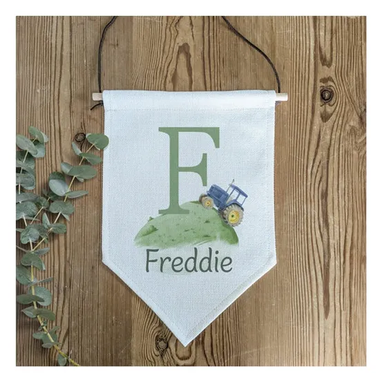 Decoration Custom Logo Canvas Pennant Banner Cloth Wall Display of Any Size Custom Blank Wall Hang Flag