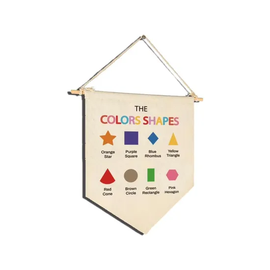 Decoration Custom Logo Canvas Pennant Cloth Wall Advertising Display of Any Size Custom Blank Wall Hang Flag