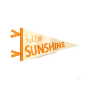 Decoration Design Durable Accept Custom High Quality Outdoor Indoor Design Pattern Wholesale Felt Triangle Pennant Flag