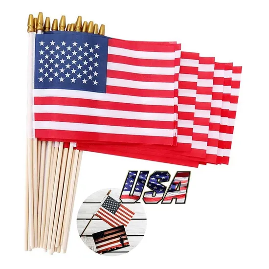 Digital Printing Country Polyester Fabric Different Sizes Handmade Pennant Style