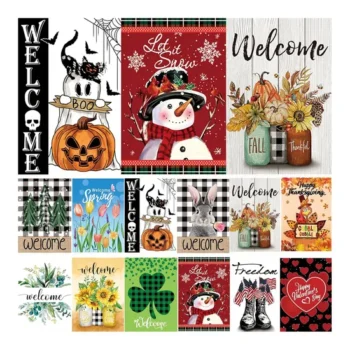 Digital Printing Double Side High Quality Custom Design Garden Flag for Outdoor