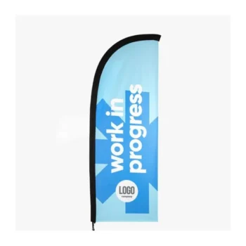 Display Wind Feather Banner Market Advertising Event Show Custom Feather Flying Flag for Outdoot