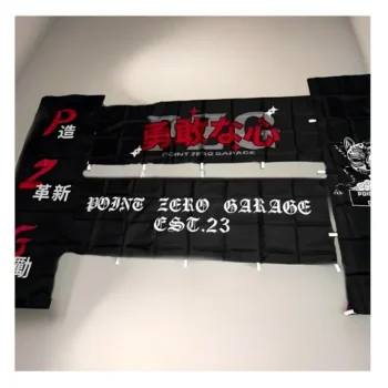 Durable Decoration Custom Design Photo Color Double Sided Nobori Flag Stand Display Campaign Table Stand