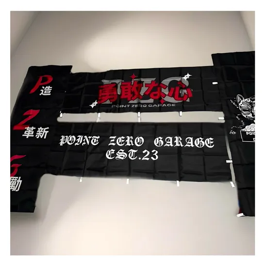 Durable Decoration Custom Design Photo Color Double Sided Nobori Flag Stand Display Campaign Table Stand