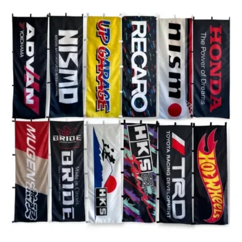 Durable Decoration Custom Design Photo Color Double Sided Nobori Flag Stand Hot Selling Display Campaign