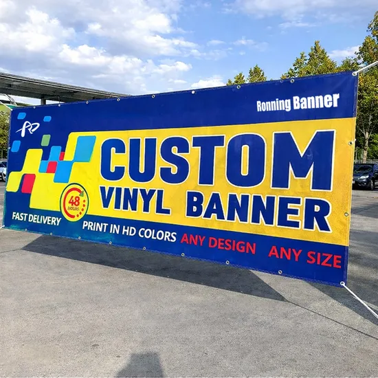 Durable Fence Advertising PVC Banner with Custom Printing Options