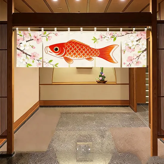 Easy Clean Stain Resistant Custom Japanese Noren Curtains