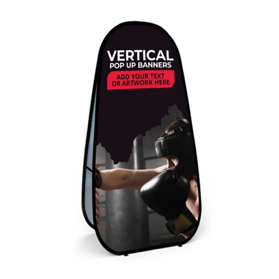 Easy Installation Stand up Bean Triangle Display Pop up a Frame Banner