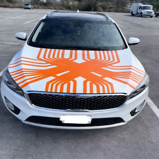 Eye-Catching-Spandex-Fabric-Auto-Decorative-Shield-Car-Hood-Cover