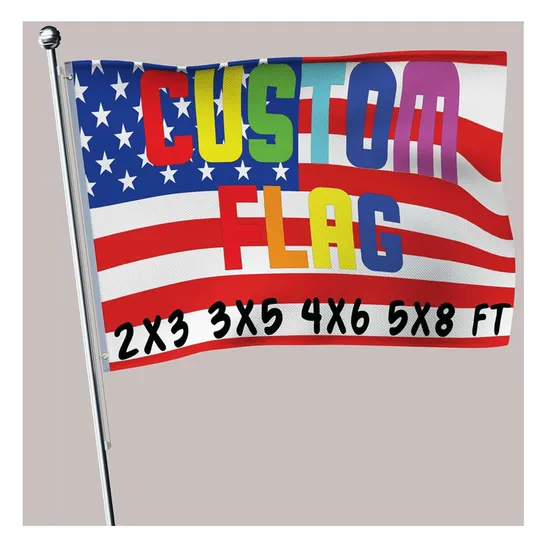 Factory Competitive Price Vivid Color Outdoor Advertising Custom Flag for Display