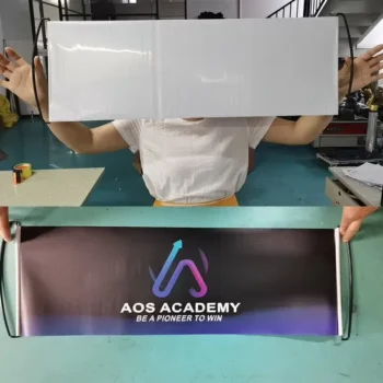 Factory Direct Custom Hand Scrolling Banner with Portable Decorative Logo Campaign Bnaner