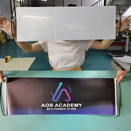 Factory Direct Custom Hand Scrolling Banner with Portable Decorative Logo Campaign Bnaner