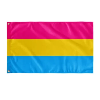 Factory Supply Custom Polyester Asexual Pride Rainbow Pansexual Body Hand Custom Flag