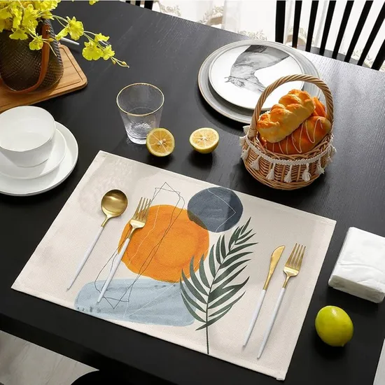 Fashion-Promotional-Advertising-Washable-Linen-45-45cm-Place-Mats