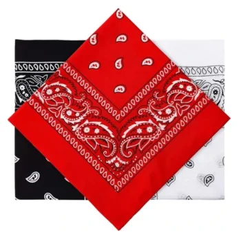 Fashion Women Scarf Square Print Custom Paisley Sport Headwear Bandana