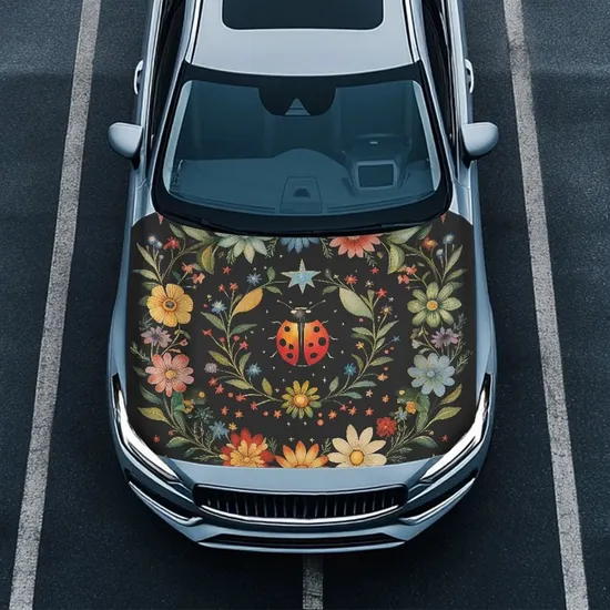 Flexible Spandex Fabric Car Hood Surface Scratch Guard Car Hood Cover