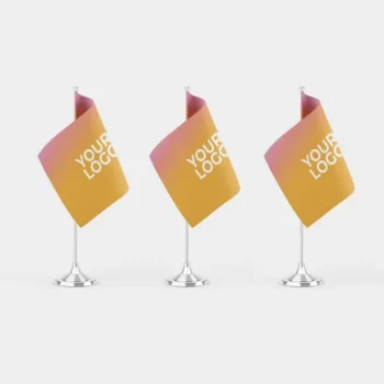 Full Color Flag with Customizable Options for Table Display Use