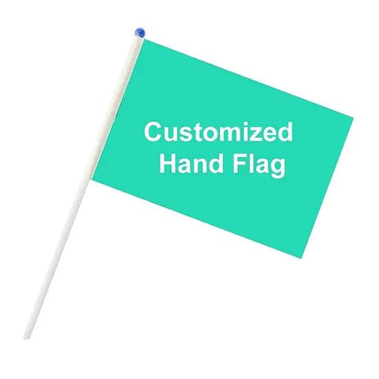 Full Color Printing Hand Flag for Parties and Sports Events