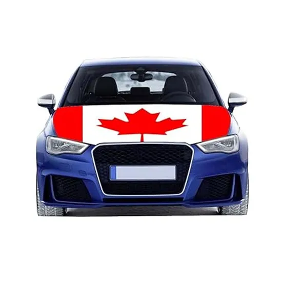 High Performance Trade Customizable Washable Fade Resistant Car Hood Cover Flag