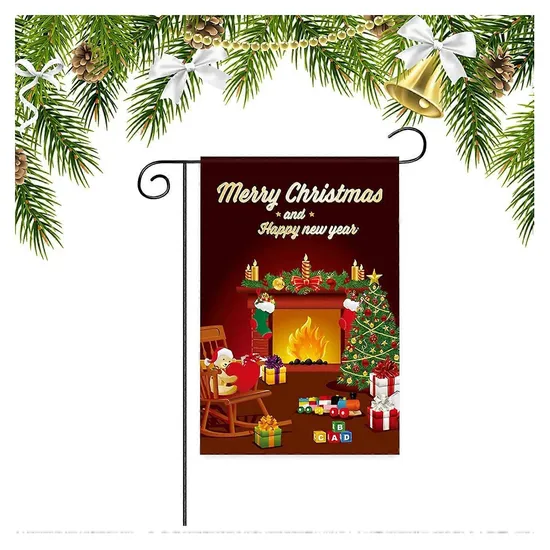 High Quality Cheap Colorful Outdoor Holiday Welcome Garden Flag for Decoration