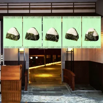 High Quality Linen Fabric Durable Noren Curtain for Long Term Daily Use