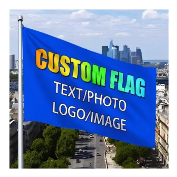 High Quality Promotion Design Logo Country Digital Printing Custom Flag for Outdoor