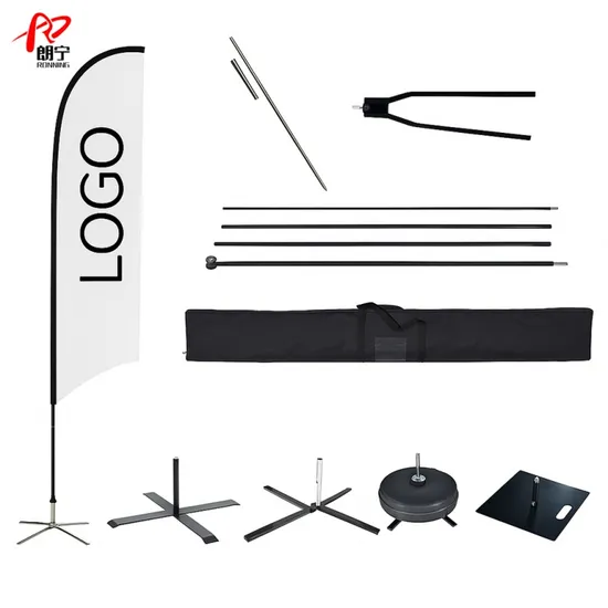 High Quality Telescopic Flag Banner 7m Giant Cheap Flag Pole with Water Base