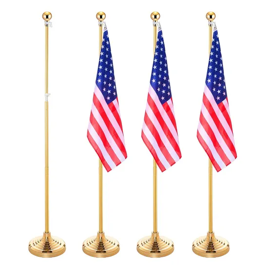 Indoor Large Office Decoration Country High Quality Displaying Flag Pole Furniture