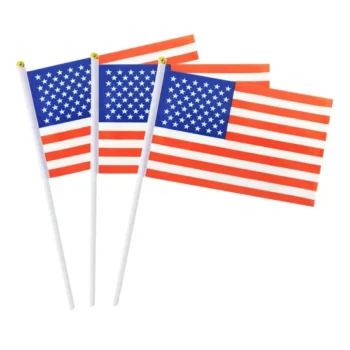 Lightweight Custom Size Plastic Hand Waving Flag Price for Sports Events Flags