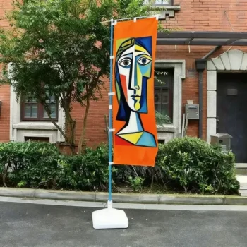 Lightweight Polyester Custom Sizes Nobori Flags for Trade Show