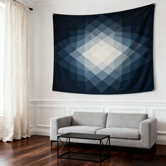 Manufacturer Supply 100d Polyester Fabric Custom Modern Abstract Decor Tapestry