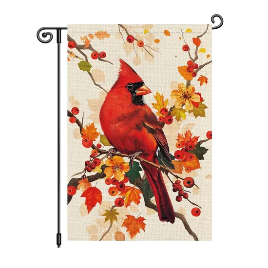 Maple-Bird-Welcome-Double-Sided-Seasonal-Autumn-Decoration-Garden-Flag