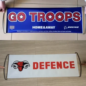 Marathon Retractable Scrolling Banner Handheld Compact Cheap Flag Reusable Pull up Banners