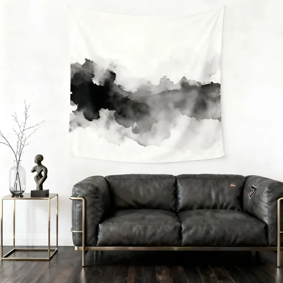 Minimalist-Line-Art-100d-Polyester-Fabric-Modern-Wall-Decor-Custom-Size-Tapestry