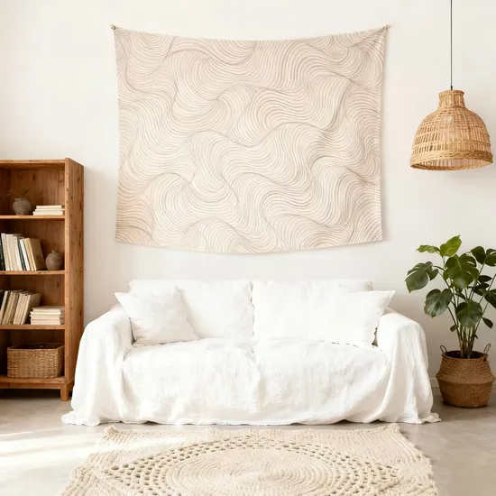 Minimalist-Textured-Decor-Customizable-Any-Color-Peach-Skin-Fabric-Tapestry