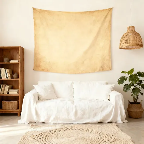 Minimalist-Textured-Decor-Customizable-Any-Color-Peach-Skin-Fabric-Tapestry