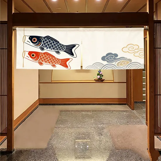 Multi Color Any Size Option Customizable Noren Curtains for Different Home Styles