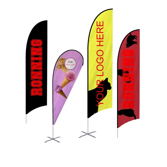 Multi-Use Advertising Beach Flag for Car Dealerships and Events